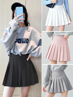 (girls elastic waist safety pants) children pleated skirt girls skirt spring summer princess short skirt autumn