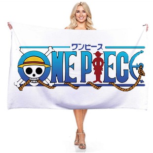 Cross-Border Direct Supply One Piece Japanese Comic Series 3D Digital Printing Rectangular Bath Towel Towel Beach Towel Aliexpress