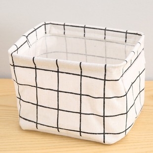 Rectangular Fabric Basket Storage Basket Portable Waterproof Bath Basket Miscellaneous Basket Desktop Storage Basket Blue Storage Basket