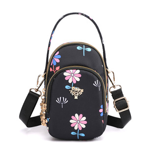 New Mobile Phone Bag Women's Crossbody Mini Bag Canvas Clutch Bag for Mobile Phone Bag Portable Coin Purse
