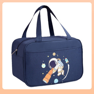 ✅New Cartoon Large Capacity Insulation Bag Portable Lunch Bag Student Lunch Box Bag Thickened Aluminum Foil Lunch Insulation