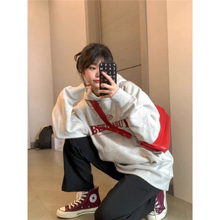 Advanced sense super good-looking white gray hooded vests women early spring autumn 2024 new explosions fleece-lined thick coat