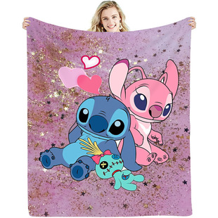Cross-border exclusive for Amazon Christmas Stitch flannel blanket printing wholesale factory direct supply large favorably