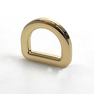 Clothing luggage accessories 5 POINTS D-shaped buckle 15mm metal seamless D-shaped buckle rings zinc alloy die-casting flat wire