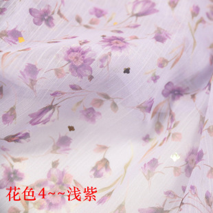 Spring and summer 2022 new digital printed gold and silver ironing craft dress overskirt shirt children's clothing fabric