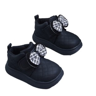 Winter fleece-lined Soft Sole Anti-slip Snow Boots 1-2 -- 3 Years Old Baby Warm Cotton Shoes Boys and Girls Western-style Toddler Shoes