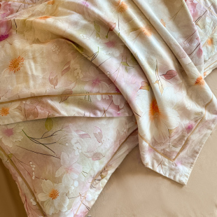 Autumn and winter thick sanding cotton bed four-piece set 100 cotton bed sheet bedding cover light luxury high-end bedding 4