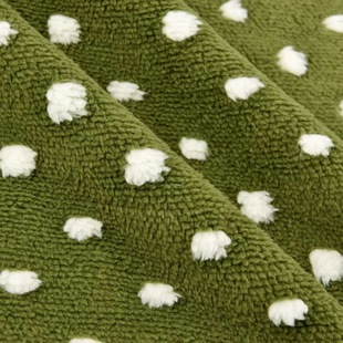 Manufacturer's New Jacquard Comfortable Cotton Velvet 1.5cm Polka Dot Lamb Velvet Blanket Pajamas Fashion Accessories Doll