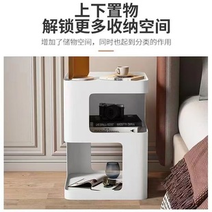 Creative Nordic Household Living Room Coffee Table Bedroom Light Luxury Modern Bedside Simple Side Cabinet Bedside Table Storage Rack