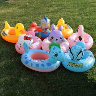 Manufacturer Wholesale Swimming Ring for Kidsren 3 Years Old - 6 Years Old Big Yellow Duck Handle Swimming Ring Water Inflatable Toy Swimming Ring