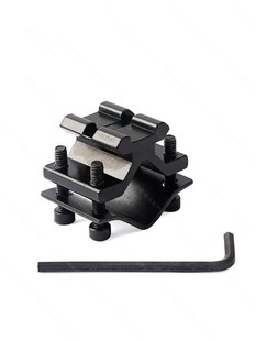 Butterfly pipe clamp QQ clamp flashlight light round 185 pipe clamp fast row fixed 186 clamp dovetail clamp universal fixture