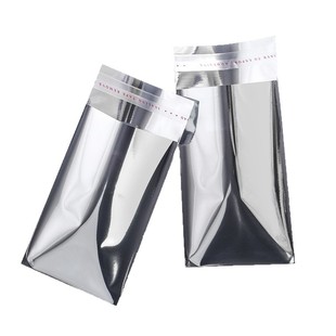 Ins silver Express Bag Self-adhesive Bag Small Card Case Packing and Sealing Pocket Small Packing Card Packing Advanced Self-sealing Bag
