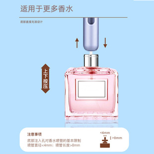 6ml 8ml 底部直充香水分装瓶喷剂喷雾瓶旅行液体香水瓶铝制香水樽