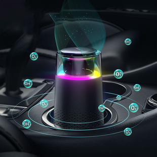 New A10 car air purifier colorful horse running light car anion car purifier