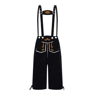 Halloween Adult Men's Beer Suspender Pants Plus Hat suit Germany Oktoberfest Costume Menswear