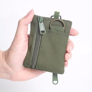 Original Japanese mini coin purse card holder canvas small wallet zipper youth outdoor sports storage bag small hanging bag