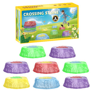 Source Factory Children's Lighting Crossing Stone Training Balanced Stamping Crossing Stone Indoor Outdoor Sports Toys