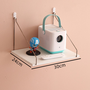 Projector Bracket Punch-free Wall Bedside Wall Hanging Rack Living Room Wall Storage Shelf Home Projection Rack