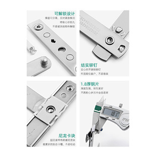 European standard slot thickened stainless steel window stopper child safety lock non-perforated broken bridge aluminum casement door and window wind support