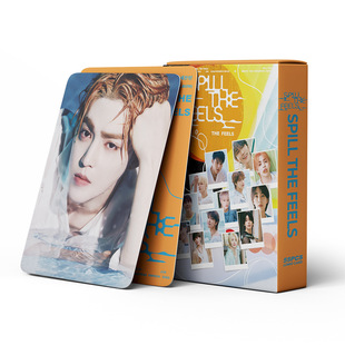in stock 55 Korean Wave Men's Group SEVEN 17 Return Album SPILL THE FEELS Should Aid LOMO Card