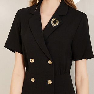 Yagin Vintage Pearl Wheat Ear Fragrant Style Brooch Women's Jewelry All-match Atmospheric Suit Sweater Jacket Pin Corsage