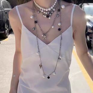 "Wishing for a Meteor" Golden Love Tassel Long Necklace Personality Design Fashion High Sense Niche Necklace