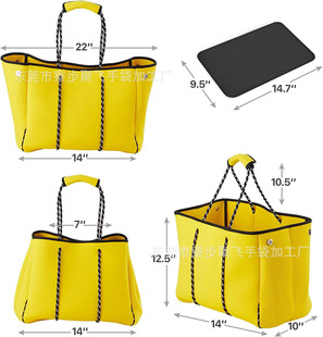 Diving Material Handbag Pure Color Basic Waterproof Non-slip Wear-resistant and Stain-resistant logo