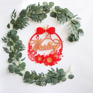 Cross-border new round leaf eucalyptus Willow rattan eucalyptus leaves wedding artificial green vine