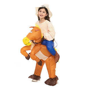 Cross-border Amazon Funny Costume Funny Animal Mount Inflatable Clothes Halloween Cartoon Performance Costume Puppet Costume