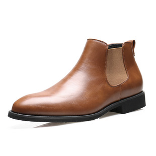 Chelsea Boots от 38 до 48 ярдов трансграничной внешней торговли большие размеры мужские сапоги с наконечными наконечными рукава сапоги Chelsea 25870