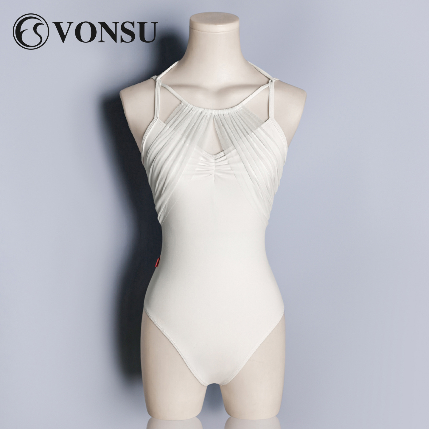 2026 New Style Fanshu Embroidered Ballet White Leotard, Elegant and Slim-Fitting Adult Practice Outfit, Professional Dancewear