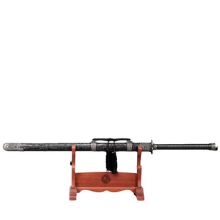 Longquan Sword Handmade Town House Sword One-Piece Forged Tang Hengdao Cold Weapon High Manganese Steel Collection Ornament Unedged