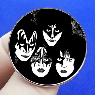 Kiss рок брошь Американский Хард-Рок Металл Музыка значок сплава аксессуары