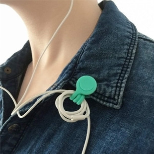 Creative magnet headset Winder mobile phone headset winding hub magnet data cable finishing Holder