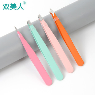 Stainless steel tweezers eyebrow clip four-piece set eyebrow shaping suit beauty tools eyebrow pulling clip beauty tweezers high quality 96