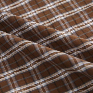 Source factory 24 new spring and summer yarn-dyed plaid casual shirt dress fabric in stock wholesale