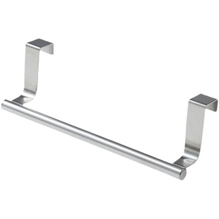 # Door back hanger stainless steel kitchen wall hanger storage cabinet wardrobe door top card crossbar towel cloth
