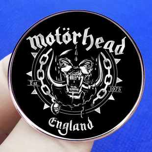 Motorhead мотоциклетная Вечеринка брошь мотоциклетная ГОЛОВА металлическая рок-группа значок из сплава аксессуары