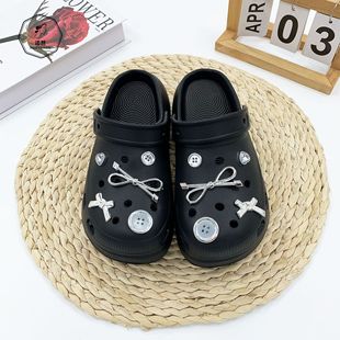 Hole Shoes Accessories Premium Sense 2024 Hole Shoes Accessories DIY Fashion Bow Ins Red Book Hot Selling Accessories