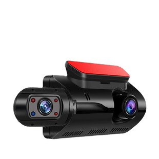 Cross-border driving recorder front and rear high-definition night vision car-borne double recording and photographing 360 panoramic parking monitoring