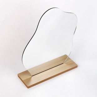 Factory Direct Supply Acrylic Special-shaped Asymmetrical Creative Handmade DIY Clay Oil Painting Mirror Desktop Desktop Makeup Mirror