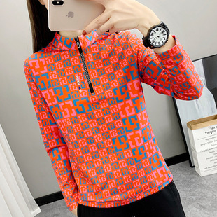 23C77 Spring and Autumn Outdoor Quick-drying Clothes Women's Long-sleeved Sports T-shirt Mountaineering Fitness Breathable Loose Running Sports T-shirt