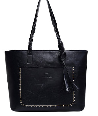2026 New Style Women's Tassel Large Handbag, Simple and Unique, Large Capacity Shoulder Bag, Wholesale