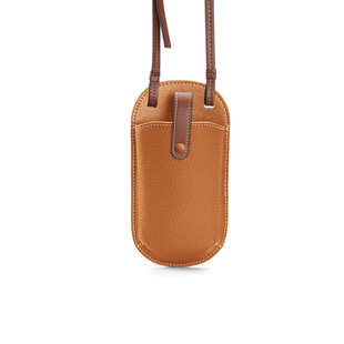 Top Layer Cowhide 2024 Autumn New European and American Retro Shoulder Crossbody Bag Genuine Leather Convenient Mobile Phone Bag Protective Case