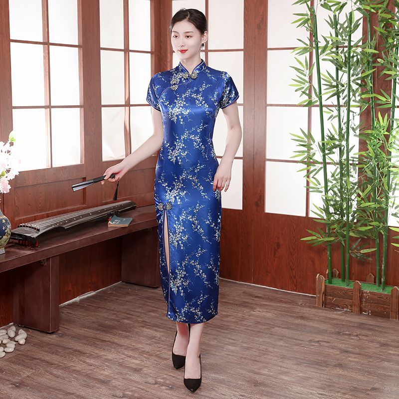 Catwalk Performance Cheongsam 2023 New Young High-end Elegant Stage Performance Dress Banquet Cheongsam Dress