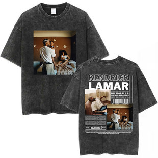 Washed Vintage Rapper Lamar Good Kid Money es T-shi