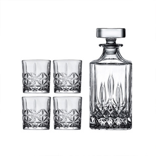 European Style Model Room Desktop Light Luxury High-end Wine suit Crystal Glass Wine Glass Tray Decorative Ornaments Collocation Combination