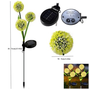 Cross-border solar outdoor lawn lamp sunflower floor lamp sunflower courtyard garden decoration atmosphere lamp