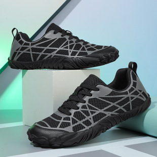 Outdoor Five-finger Wide-head Breathable Hiking Shoes Non-slip Cycling Shoes Mountaineering Camping Off-road Men's Leisure Sports Fitness