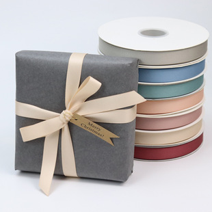 New color polyester cotton belt gift box packaging flower shop flower art 196 colors multi-specification factory wholesale